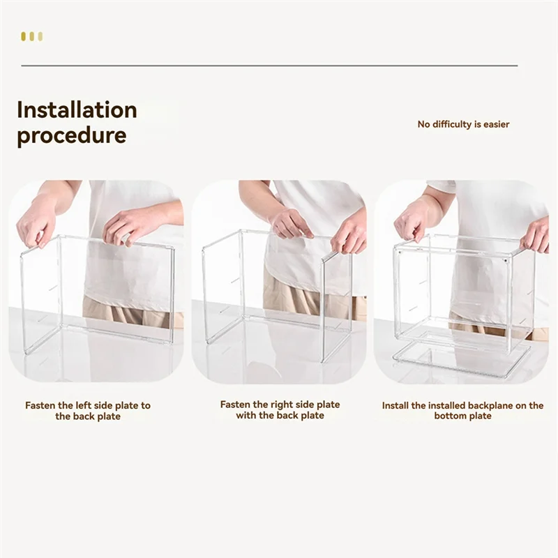 

ABJT-1-PCS Acrylic Three-Layer Display Rack, Dustproof Ladder-Style Storage For Anime Models, Blind Boxes, Jewelry