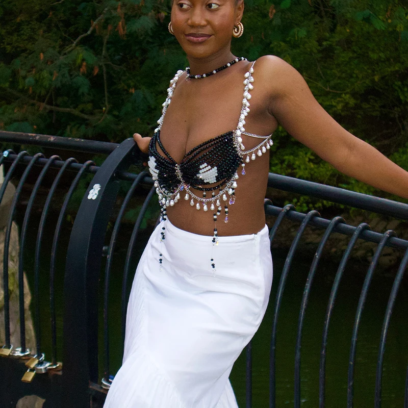 Ręcznie robiony damski kryszta – Body Jewelry Nipple Chain recenzja i cena
