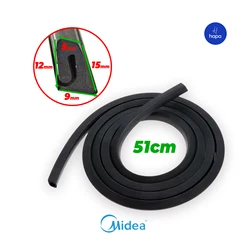 Dishwasher Weatherstrip door seal gasket Rubber strip（bottom）, Dishwasher Door Seal Gasket Strike length 50 cm for Midea