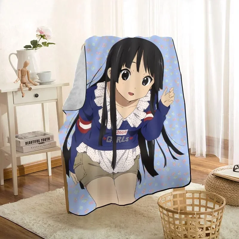 

New Arrival Akiyama Mio K-ON! Blankets Printing Soft Blanket Throw On Home/Sofa/Bedding Portable Adult Travel Cover Blanket 0216