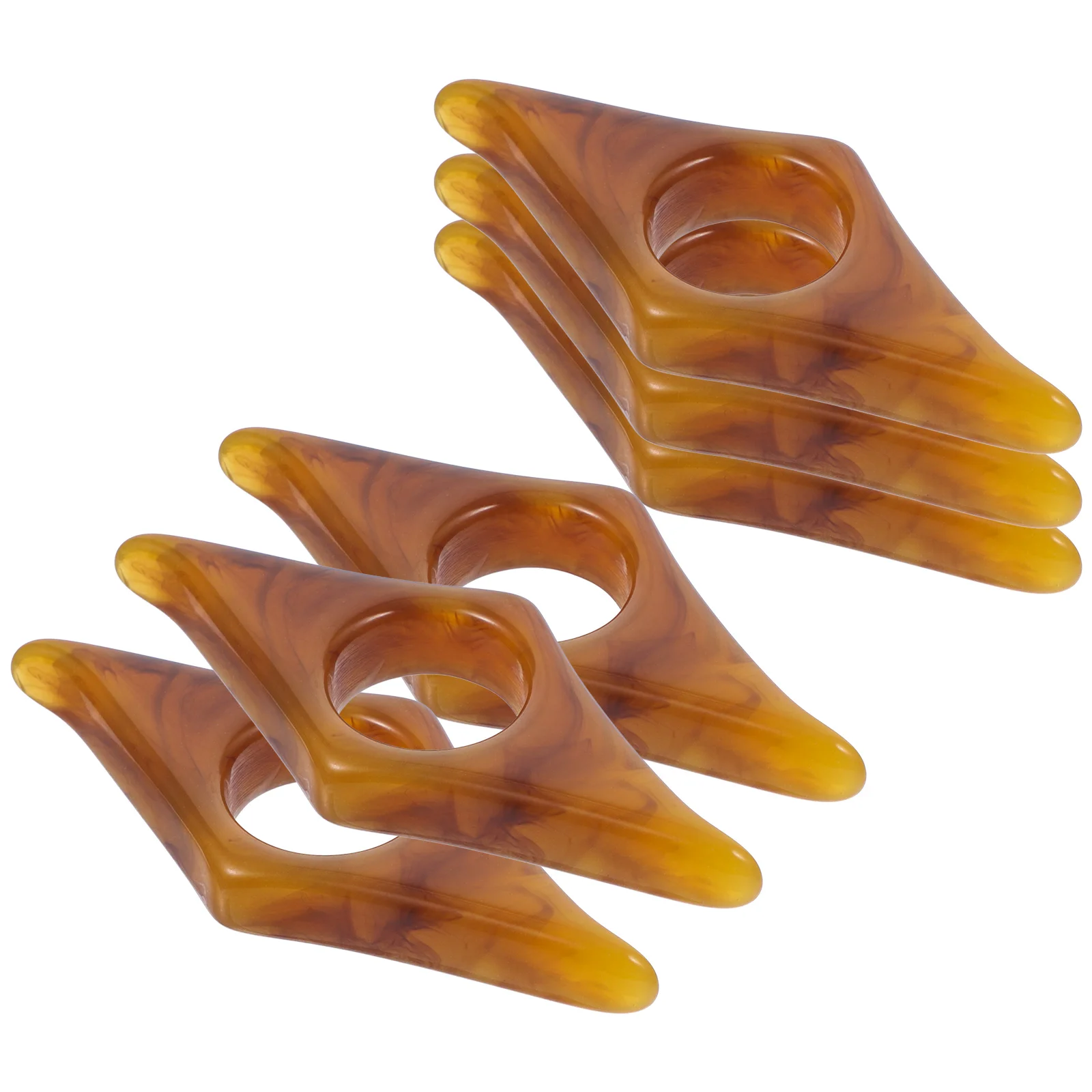

6pcs Bookmarks Thumb Holders Resin Material Usage Smooth Texture Practical Reading Accessories Page Holder