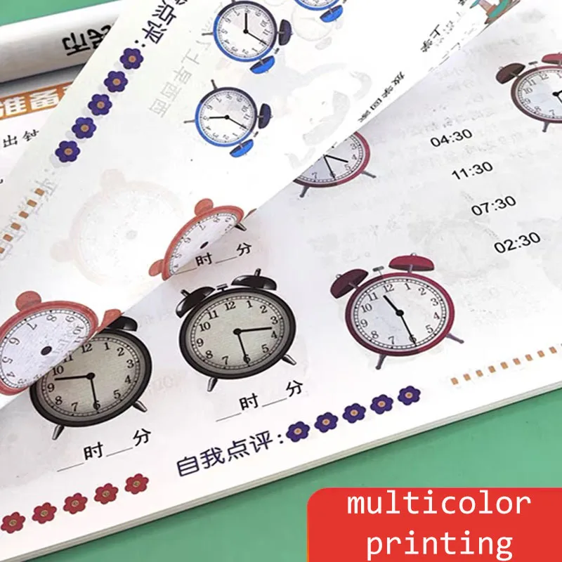 60 Pages/Book Addition and Subtraction Kindergarten Babies Learning Mathematics Workbook Handwritten Arithmetic Exercise Books