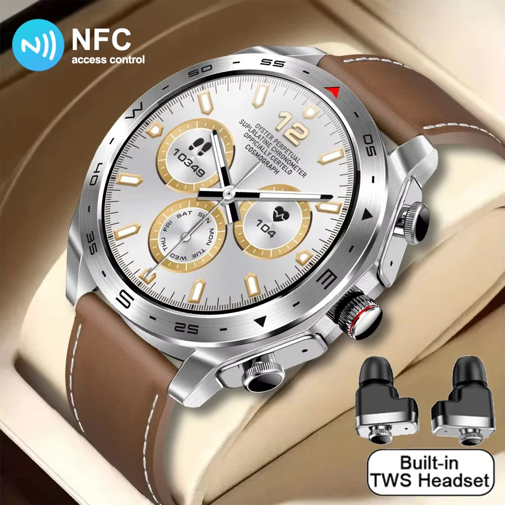 New T95 Smart Watch TWS 2-in-1 Bluetooth Earphones with Built-in Speaker HIFI Sound Quality Noise Canceling Earplugs Smartwatch