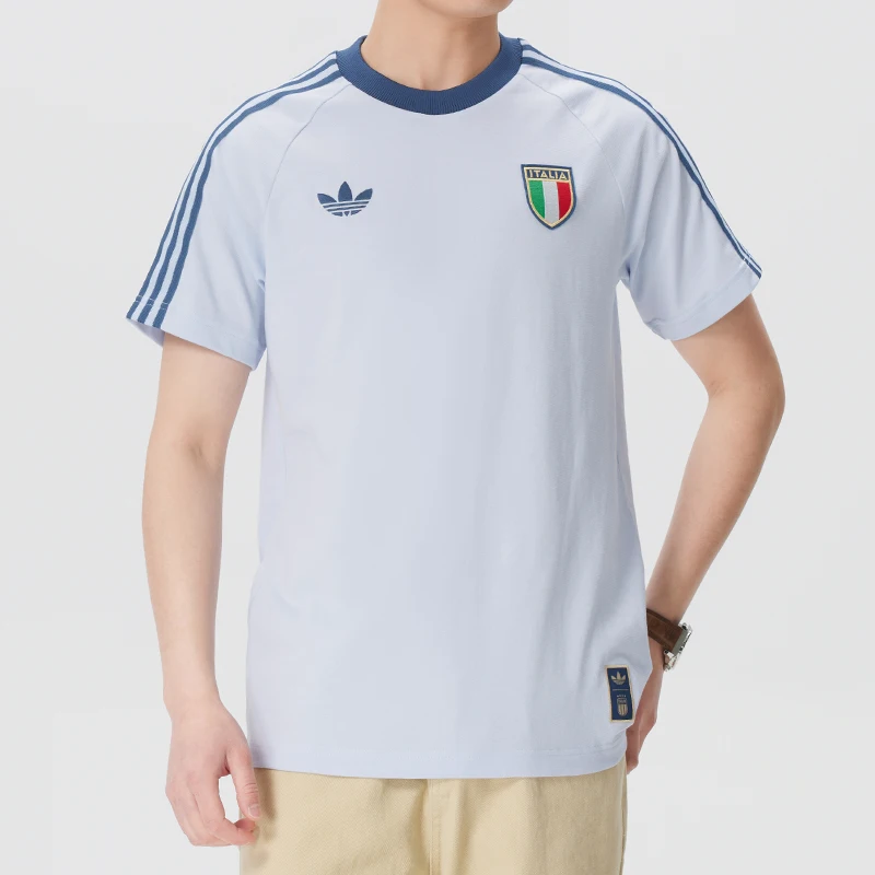 Camiseta Adidas para hombre, ropa deportiva para correr, ropa de entrenamiento físico, cómoda, transpirable, a la moda, cuello redondo, manga corta, Jy9624