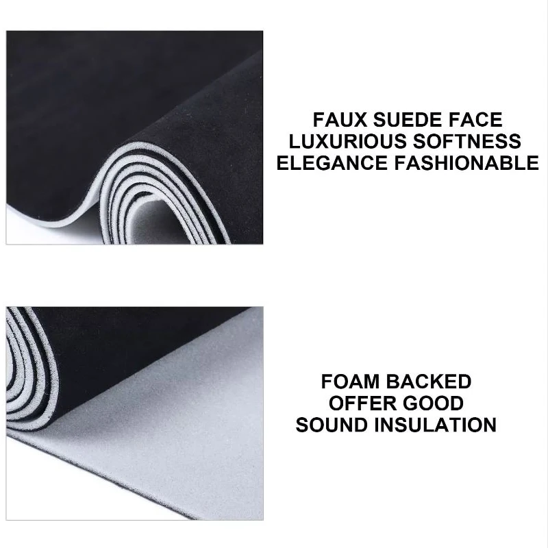 Red Suede Headliner Roof Fabric Upholstery Velvet Wrap for Automotive Interior Suede Roof Panel Lining Cars Fabrics Material