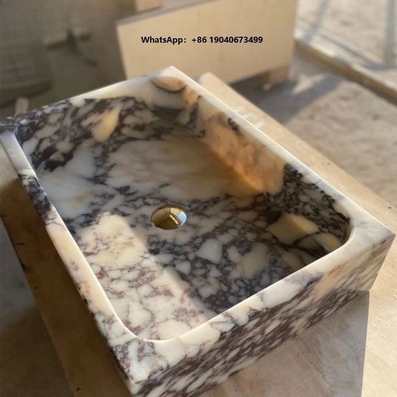 Marble Sink by Refine Stone Modern Design Ribbed Three Sides Rectangle Shape Includes   PX