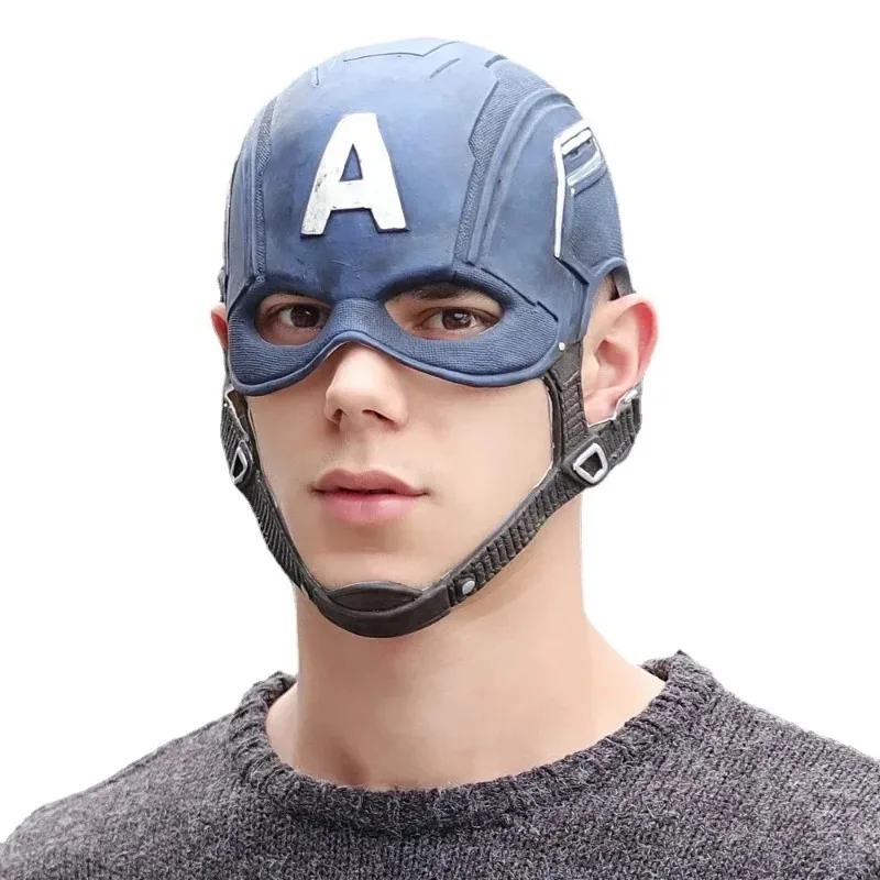 Cosplay Superheld Captain America Civil War CA Masker Steven Rogers Latex Helm Kostuum Themafeest Anime Show Props
