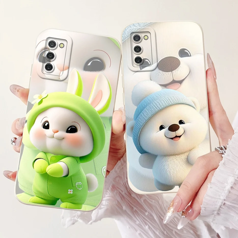 For Samsung Galaxy A02s Case M02s Cute Panda Cartoon Cover Matte Phone Case For Samsung A02s A025F Galaxy M02s Soft Fundas Coque