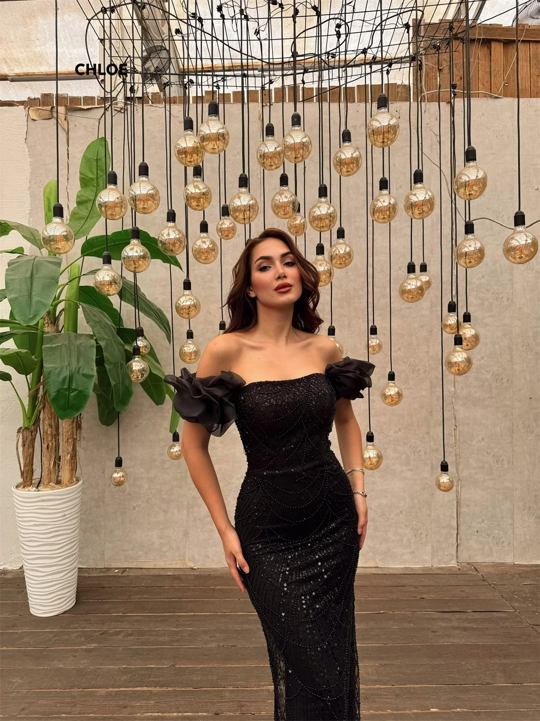 Feito sob encomenda vestido de baile vestido de noite sereia mulher fora do ombro elegante vestidos de festa de luxo manga curta roupas de baile 2025