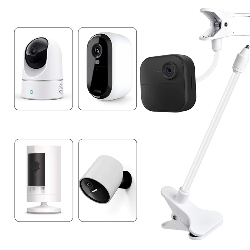 EYFL-Protable Flexible Camera Clamp Mount Baby Monitor Camera Holder Stand Webcam Monitor Punch-Free Bendable Bracket Base