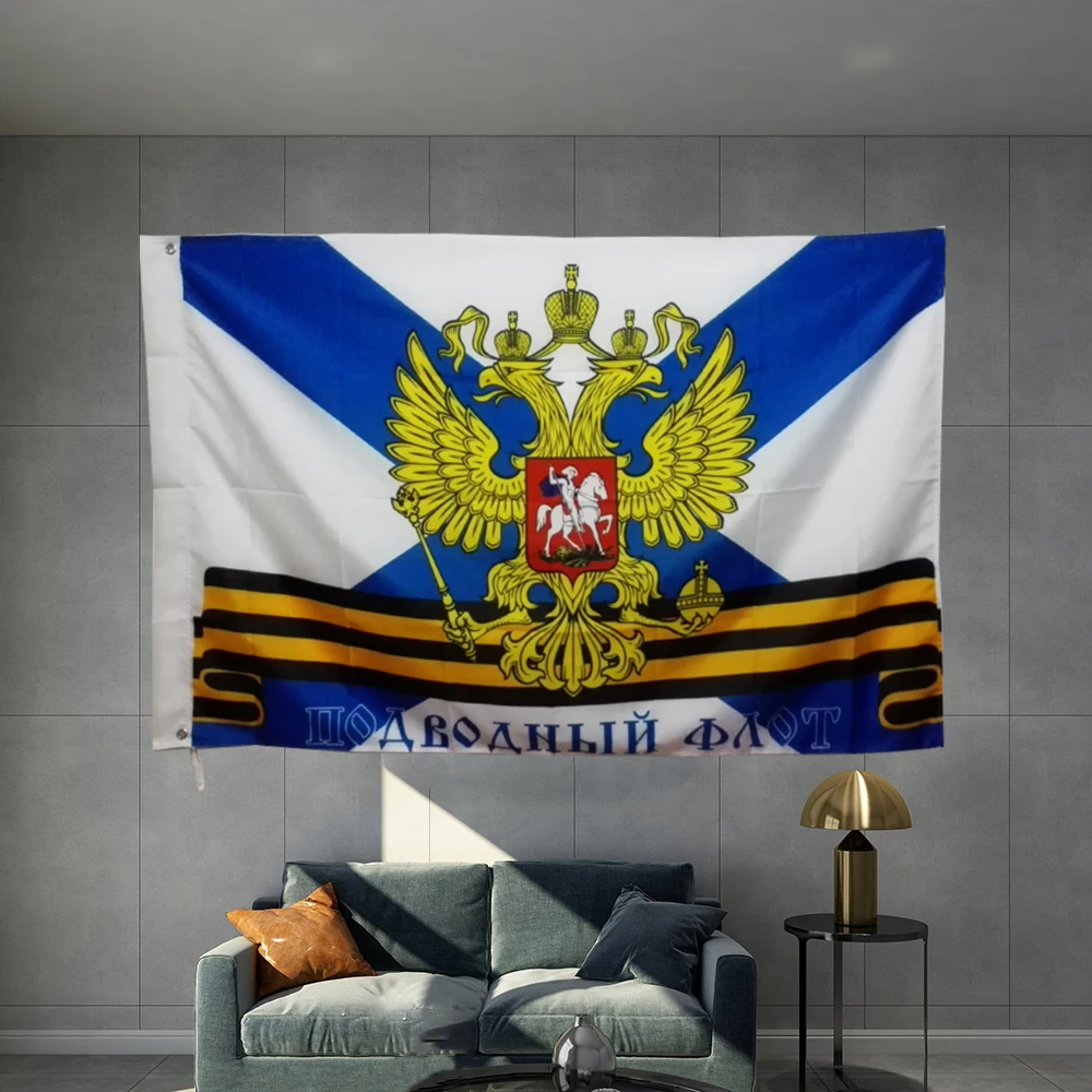 Flag of Russian Big Navy Ship Russia Military Army General Naval Hanging Banner Material Object Photography Double Penetration