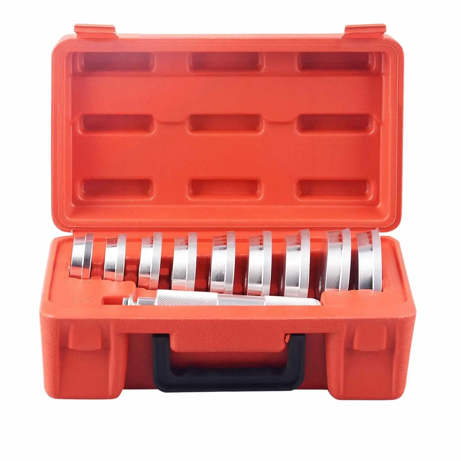 10pcs Automotive Wheel Axle Bearings Puller Aluminum Bearing Race And Seal Bushing Driver Install Set Axle Seal Installer