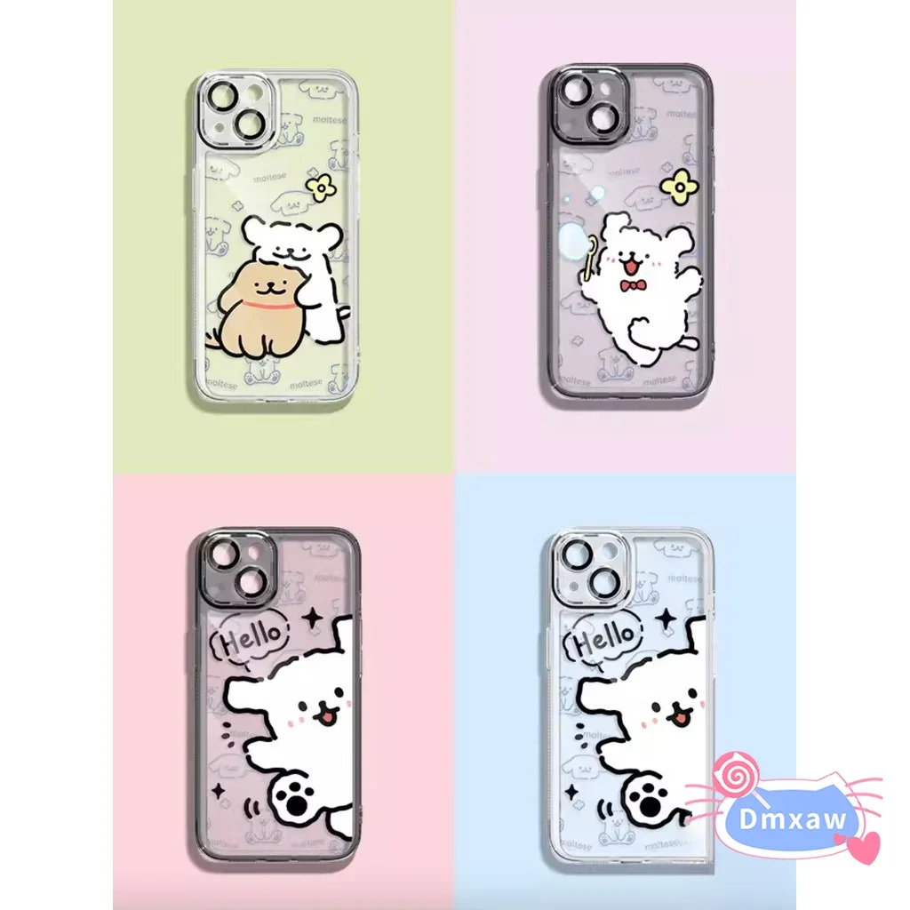 جراب شفاف لـ iqoo z9 توربو z9x z8x z8 z7 pro z7x z6 z5x z5 5 5g 4g ، حافظة لينة بتصميم كلب كرتوني لطيف #3