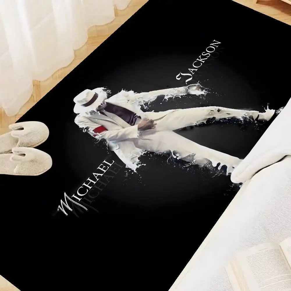 Famous Singer M-Michael J-Jackson Floor Mat Rectangle Anti-slip Home Soft Badmat Front Door Indoor Outdoor Mat Welcome Doormat