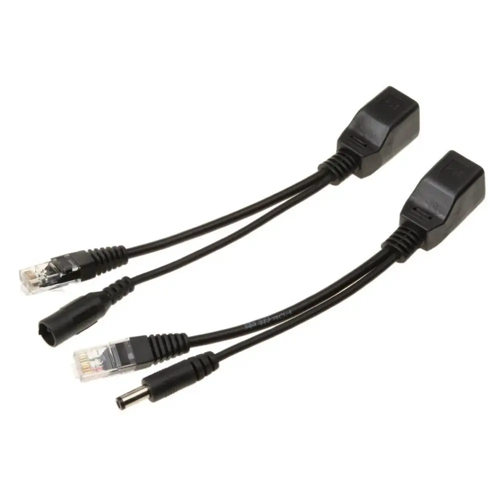 1~8PCS Cable Passive Power Over Ethernet Adapter Cable POE Splitter RJ45 Injector Power Supply Module 12-48v For IP Camea