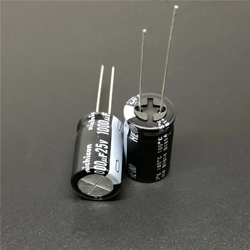 5pcs/50pcs 1000 UF 25V NICHICON เขา Series 12.5x20 มม.มากความต้านทาน 25V1000uF อลูมิเนียม Electrolytic Capacitor