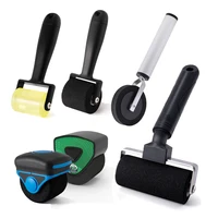 FOSHIO-rodillo de prensado de envoltura de vinilo para coche, rodillo de rueda de goma suave/esponja para películas de pintura al carbono, pegatinas, manualidades de papel tapiz