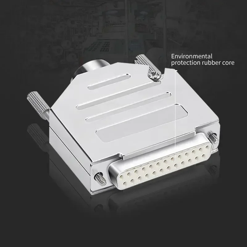 Gold-plated DB25 Connector Industrial 25-pin Plug with Metal Shell 25P Male Female Connector for LED Communication Converter