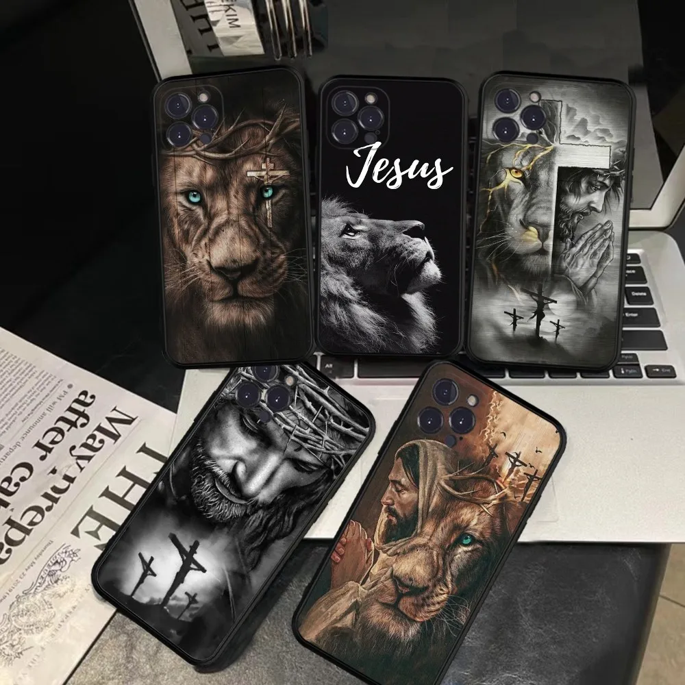 

Jesus Christ Christian Phone Case For iPhone 14 11 12 13 Mini Pro XS Max Cover 6 7 8 Plus X XR SE 2020 Funda Shell