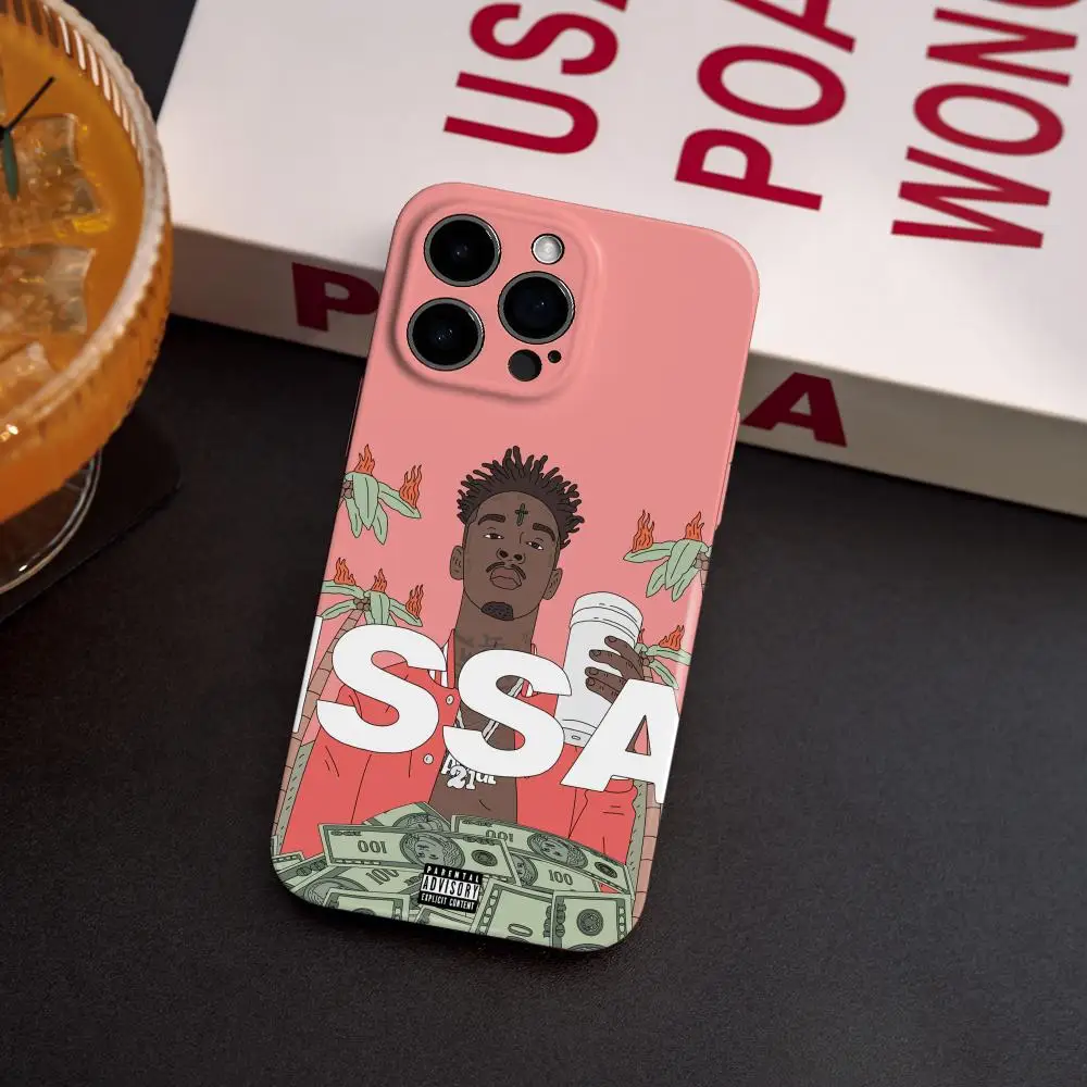 21 سافاج اسا ألبوم قضية الهاتف لسامسونج S25 24 23 22 الترا زائد لامعة HD غرامة ثقب السائل فيلم هارد شل #4