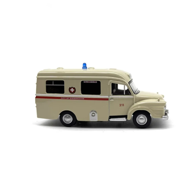 OXFORD Diecast 1:76 Scale Birmingham J1 Ambulance Alloy Retro Car Model Finished Product Simulation Toy Gift Static Model