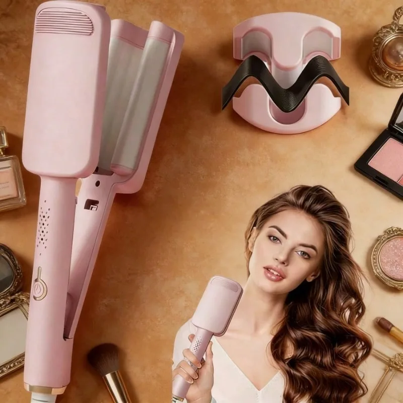 

32mm Egg Roll Hair Waver - Water Ripple Large Wave Curling Iron Lazy Hair Styling Tool For Women Household Use