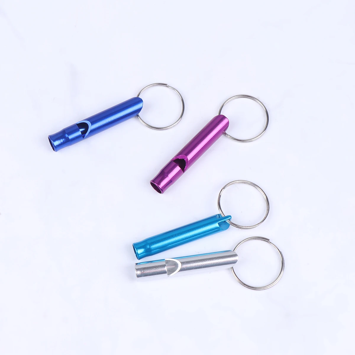 

20 pcs Rescue Whistle Durable Survival Gadgets Aluminum Alloy Loud Sound Camping Emergency Keychain Outdoor Sports