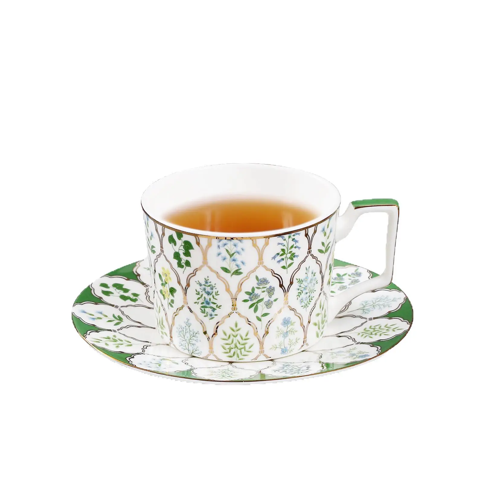 

DSA Modern Light Luxury Bone China Tea Set Coffee Water Mug Gift Set Teapot Teacup Household