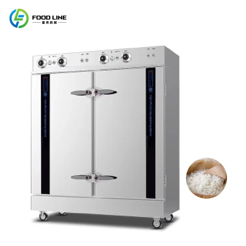 Commercial Steam Cabinet Steamer Machine with Stainless Steel Multi-Shelves, Adjustable Timer  for Restaurants & Catering