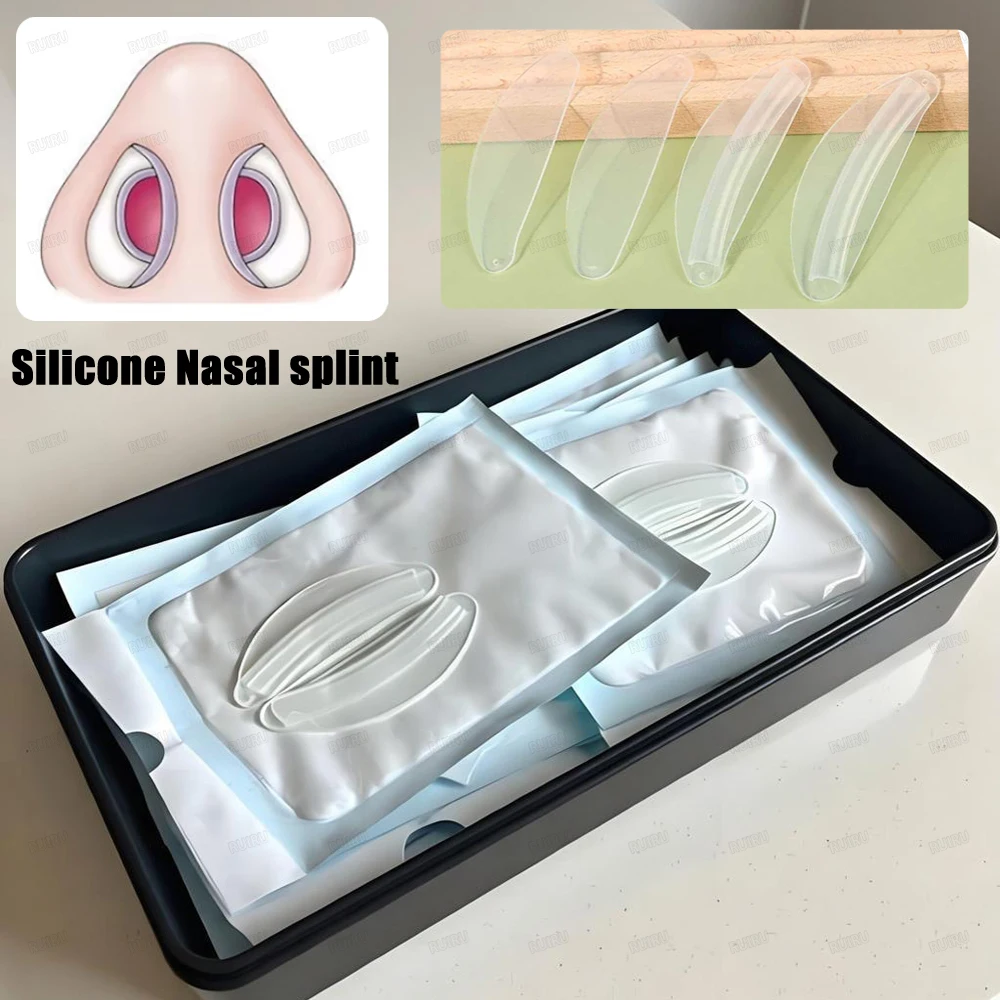10-200PCS Health Medical Septoplasty Silicone Nasal Splint Hospital Consumables Internal Nasal Airway Splint with Sterilization