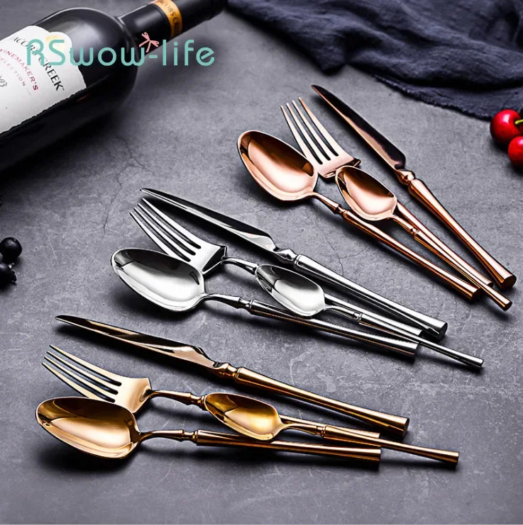 

Stainless Steel Cutlery Western Steak Cutlery Spoon Tableware Creative Gifts Kitchen Stuff Fork Spoon Metal Decoration