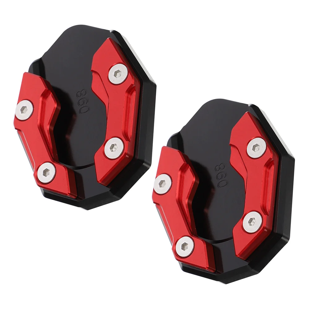 

2 Pcs Motorcycle Bracket Pad Kickstand Plate Bicycles Support Foot Side Pads Aluminum Alloy Motorbike Plates