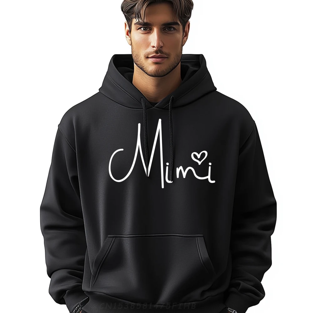 

Mimi Heart Grandma Christmas Mother Is Day Men's Sweatshirts Men Clothing Men's Winter Clothes