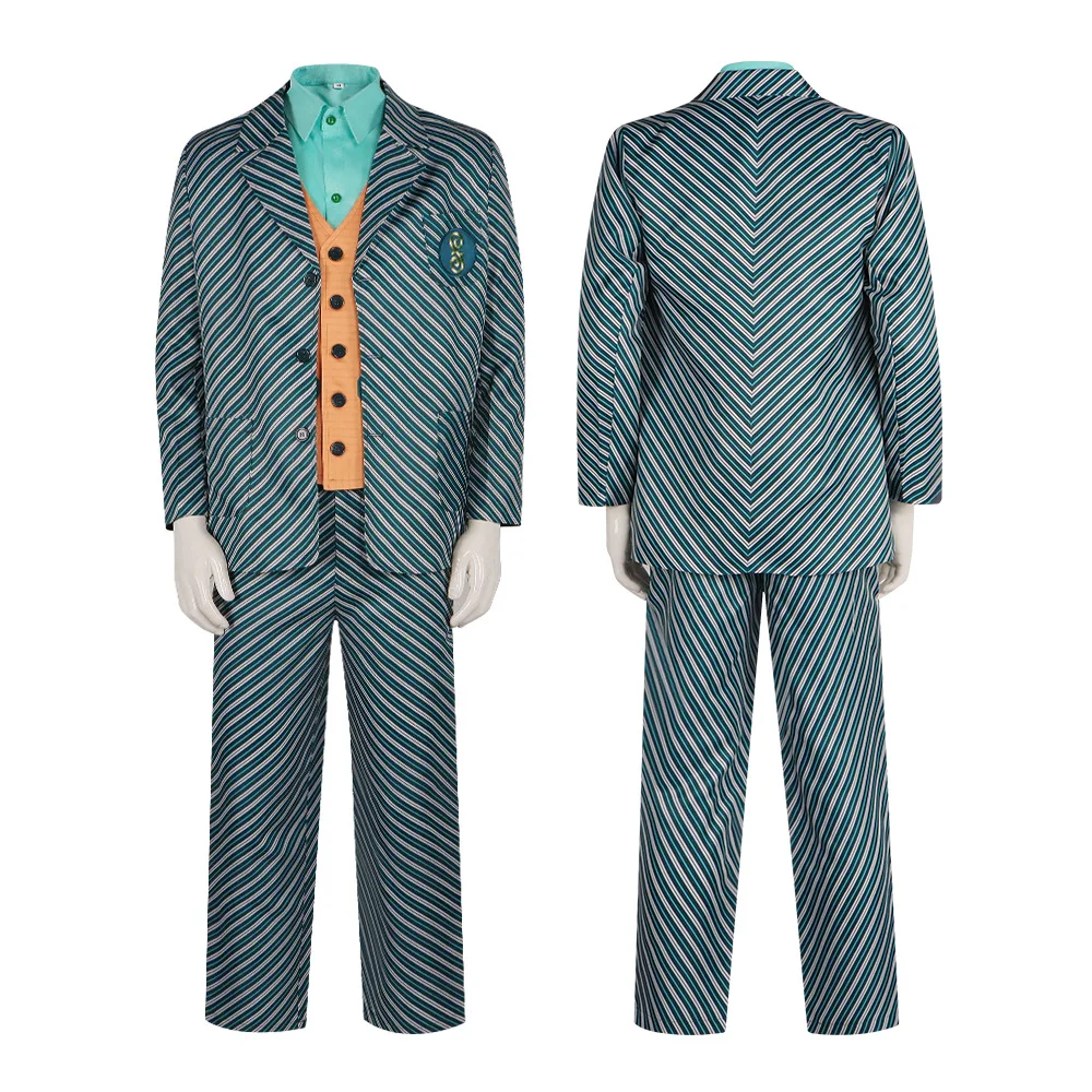 Film Wicked Cosplay Heksen Kostuum Elphaba Nessarose Mohamed Pfannee Cosplay Mannen Vrouwen Gestreept Schooluniform Set Dagelijk