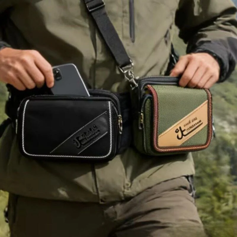 

Мужская поясная сумка большой вместимости для работы на открытом воздухе, сумка для мобильного телефона, практичная сумка для хранения, водонепроницаемая и износостойкая конструкция...