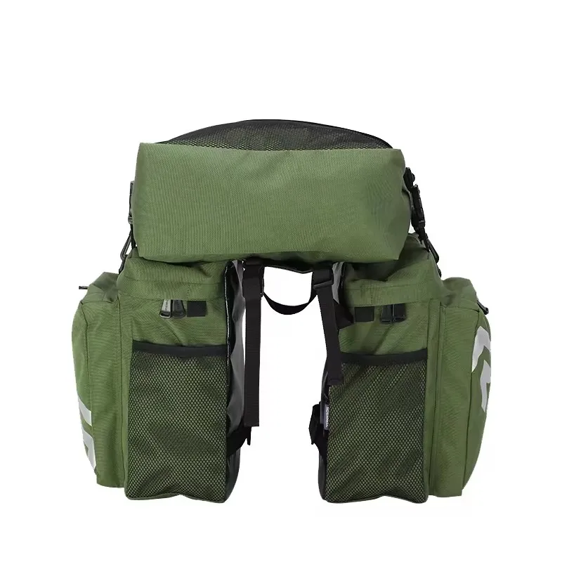 Bike Carrier Rack Bag Multifunctional Road Bicycle Luggage Pannier Rear Pack Seat Trunk Bag With Waterproof Rain Cover