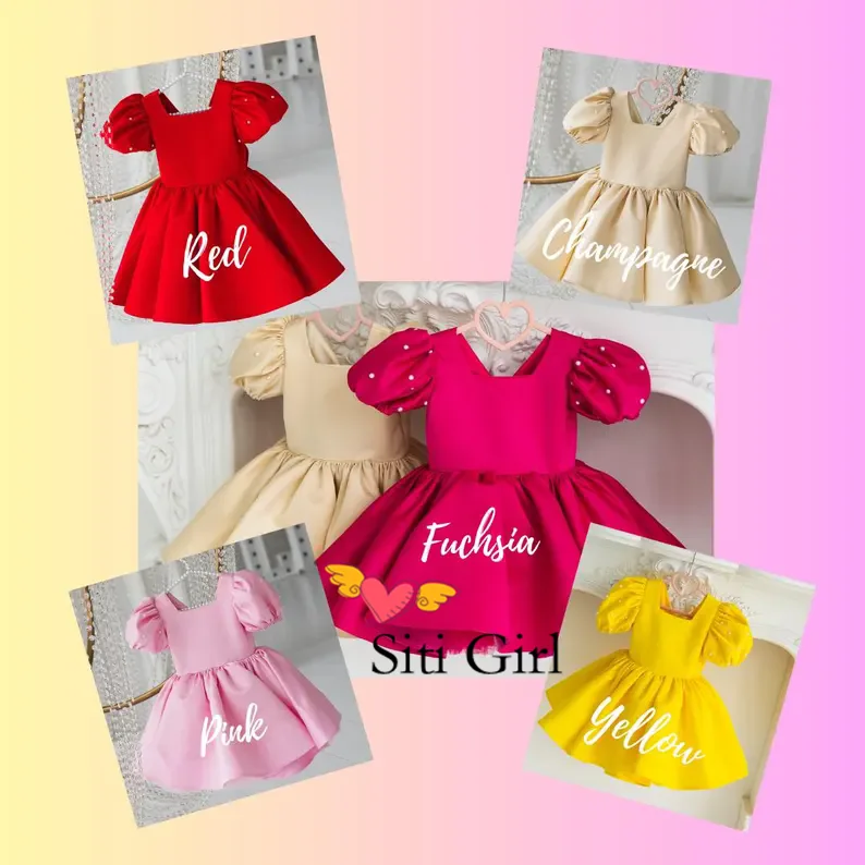 Booma 花ガールドレスプリーツチュールスパゲッティストラップノースリーブウェディングパーティードレス子供女の子ウエディングドレスカスタマイズ