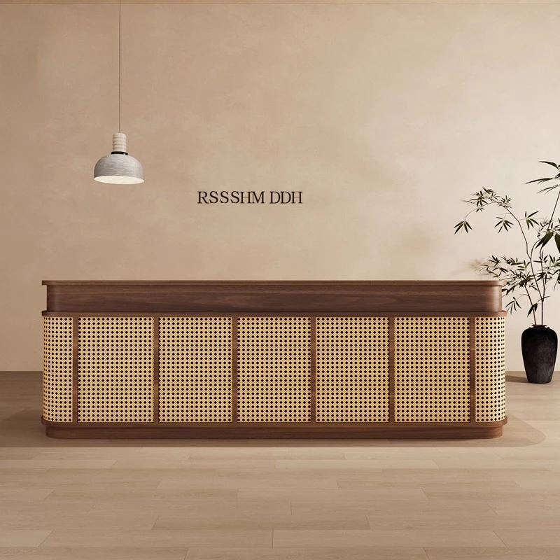 

Gym Master Reception Desk Bancone Cafeteria Typewriter Iine Drum Reception Desk Mostrador De Tienda Office Furniture