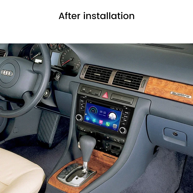 IPS Carplay android auto Car Radio For AUDI A6 1997-2004 AUDI S6 1997-2007 AUDI RS6 1997-2004 Multimedia car intelligent system