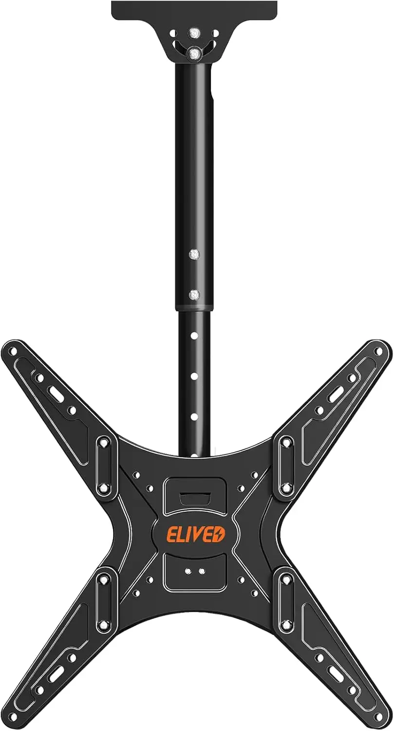 

Weatherproof Ceiling TV Mount for 26-65" TVs, Anti-Rust, Height Adjustable, 360° Swivel, Max VESA 400x400mm, 99 lbs