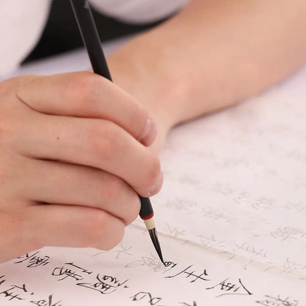 Oil Watercolor Chinese Calligraphy Brush Oil Painting Script Scriptures Writing Brush Wolf Hair Art Hook Line Fine Paint Brush