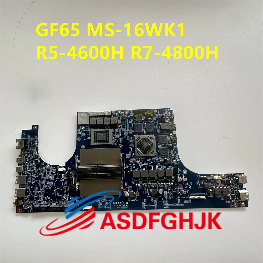 

MS-16WK1 Laptop Motherboard For MSI MS-16WK BRAVO 15 A4DDR R5-4600H R7-4800H RX5300M-3G RX5500-4G Mainboard 100% Test OK