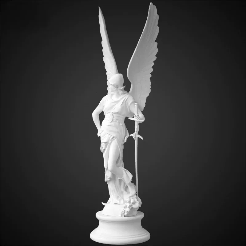 Victory Muse sculpture, European model room plaster statue ornament, desktop portrait figure statue resin artwork
