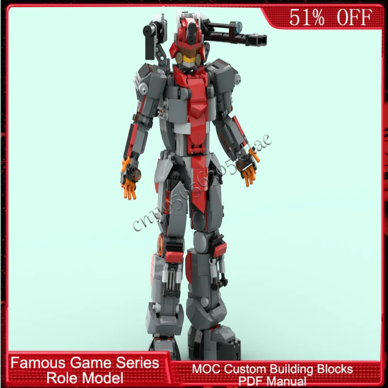 

836 PCS Popular Game Character Series Giant Tusk Hunter MOC Customize Modular Building Block Creative DIY Boys Holiday Toy Gifts