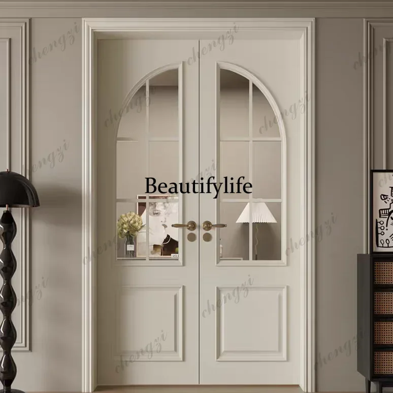 TTT  Customization Factory Best-selling Room Door Oak Solid Wood Door Sound Insulation Waterproof Wood Door For House.