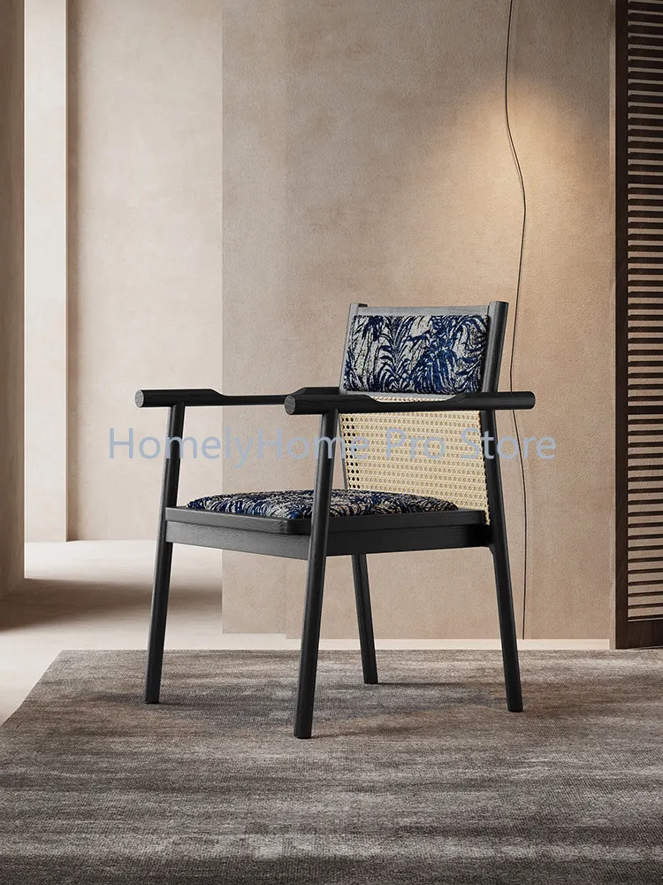 Tea chair master chair guest antique solid wood dining home study chair