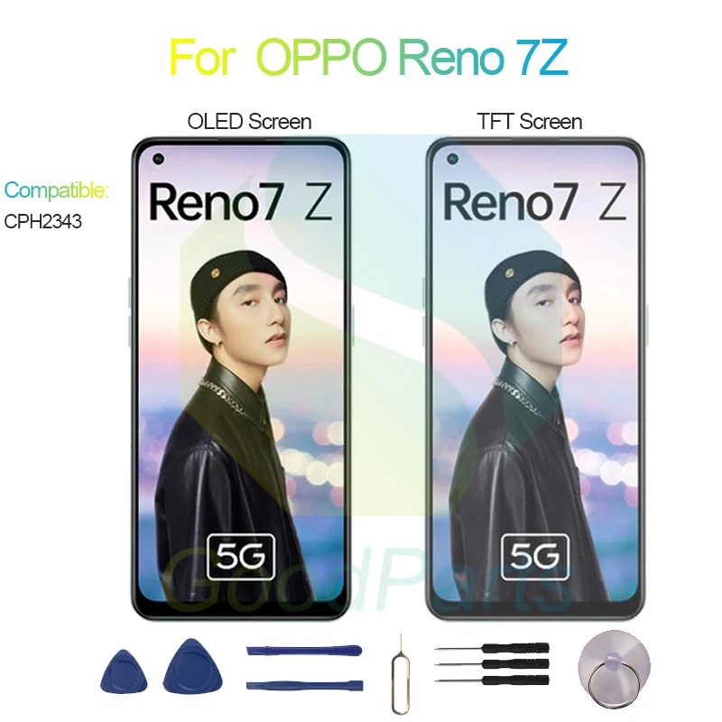 For OPPO Reno 7Z LCD Display Screen 6.43