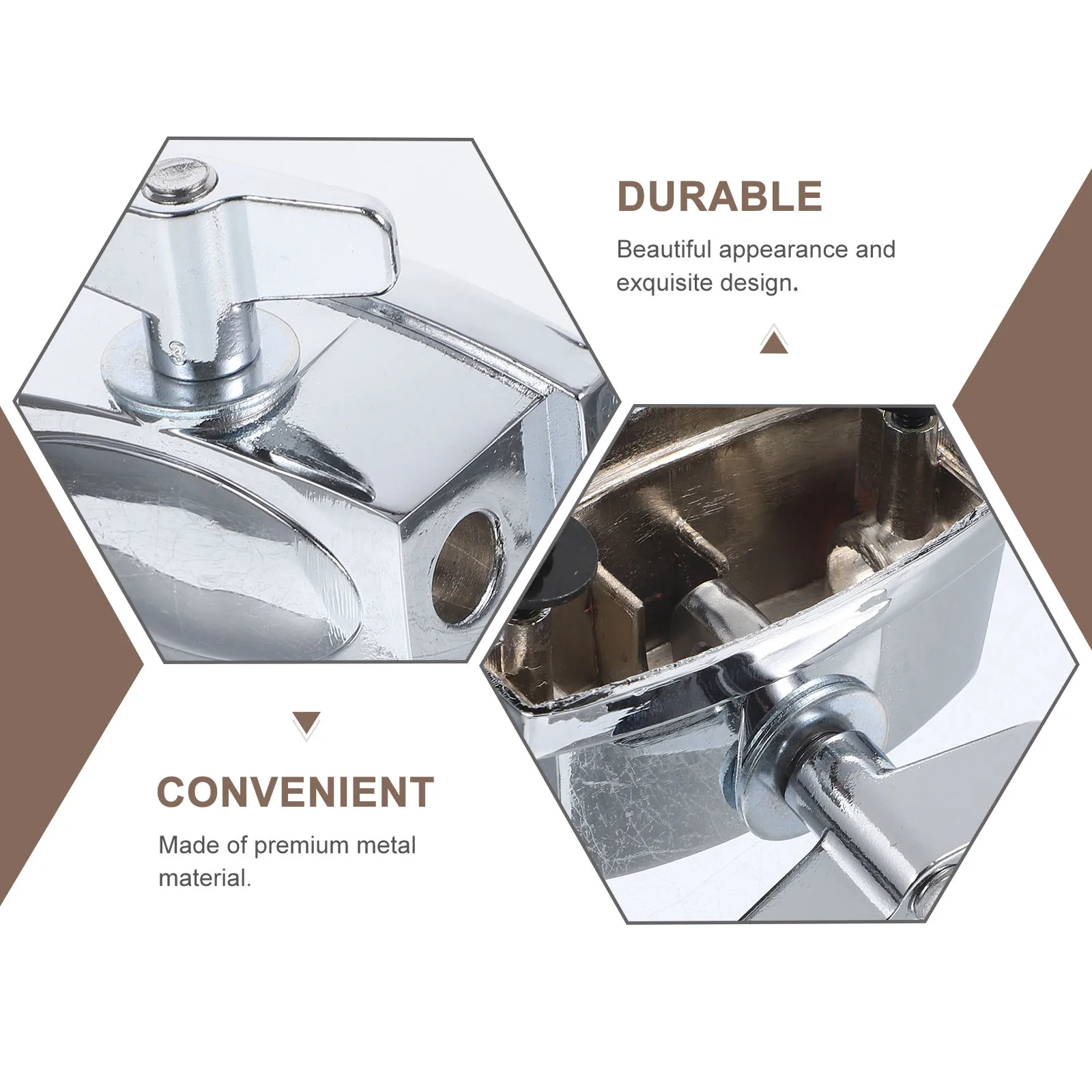 

Drum Saddle Regulator 52mm Silver Plated Iron Bracket Adjustable Tom Drum Kit Mount Snare Parts Percussion Bases Accessories