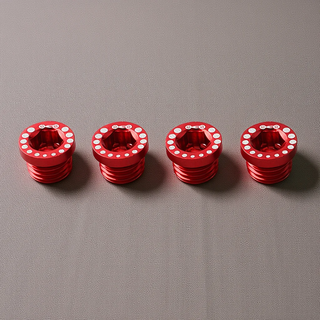 

4Pcs Aluminum Screw Bolt for Bicycle Hole High Strength Lightweight Anti Dust Easy Installation Road Bike