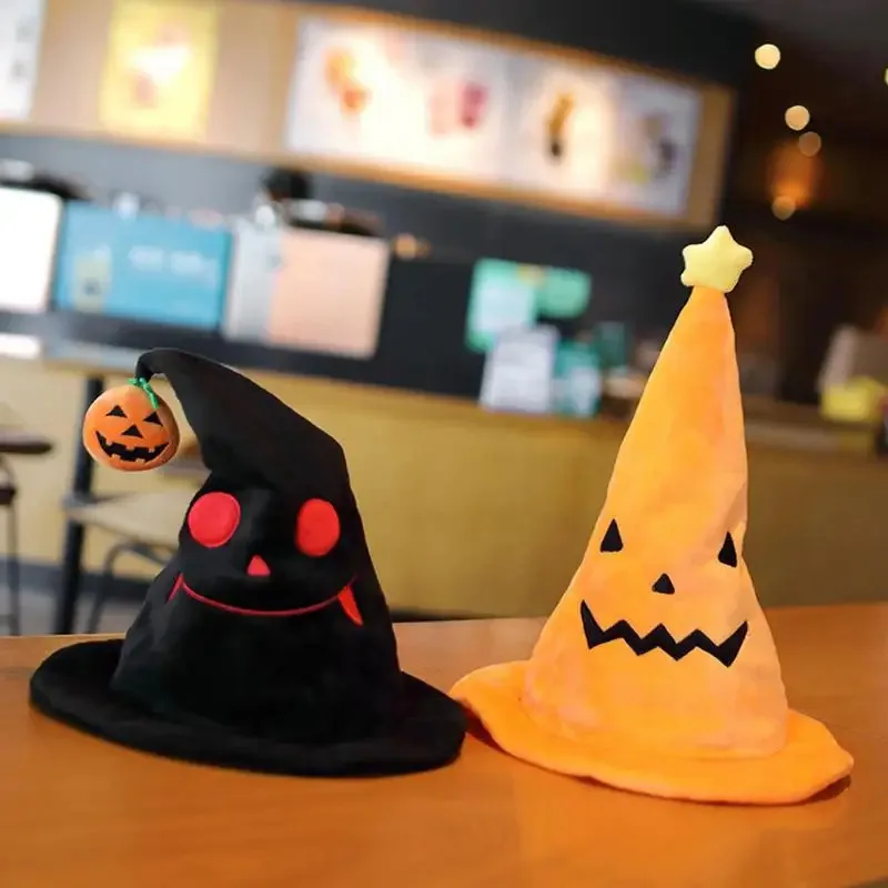 2025 New Halloween Hat Electric Devil Plush Swing Hats With Light Music Party Hats For Birthday Holiday Christmas Theme Parties